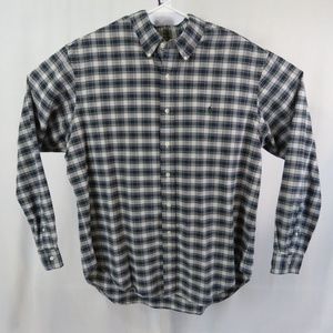 Ralph Lauren Men's Casual Button Down Shirt Blue